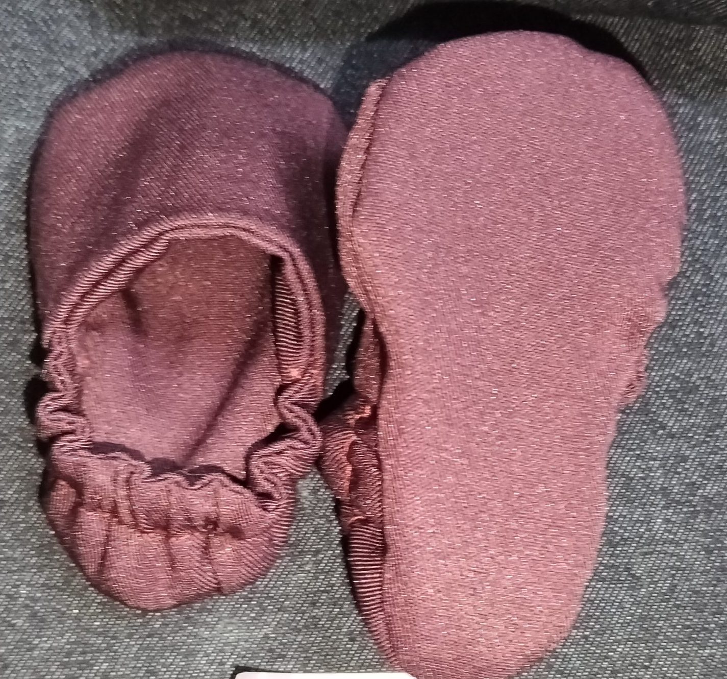 Baby Shoes (Maroon) 0-3 mo - Image 2
