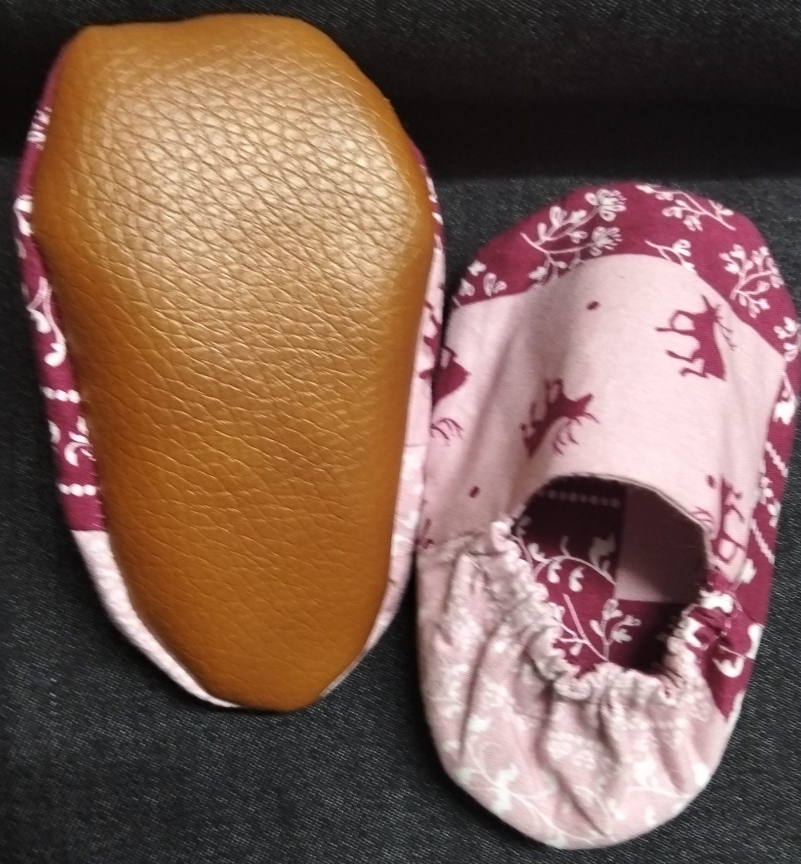 Baby Shoes Non-Slip (Purple Reindeer) 9-12 mo - Image 2