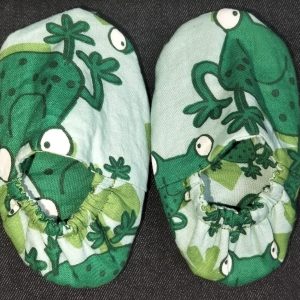 Baby Shoes Non-Slip (Green Frogs) 6-9 mo