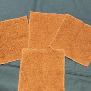 Baby Face Cloth Autumn Brown (4-piece set) 14cmx16cm ONLY Face Cloths