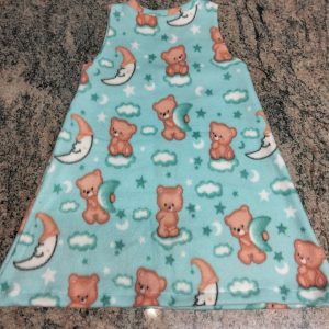 Soft Fleece Sleeveless Pajama Dress Size 3 Year Old